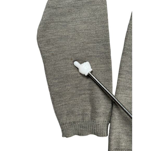 Pendleton Mock Neck Long Sleeve Sweater Womens Size Large 100% Merino Wool Tan - Picture 8 of 8